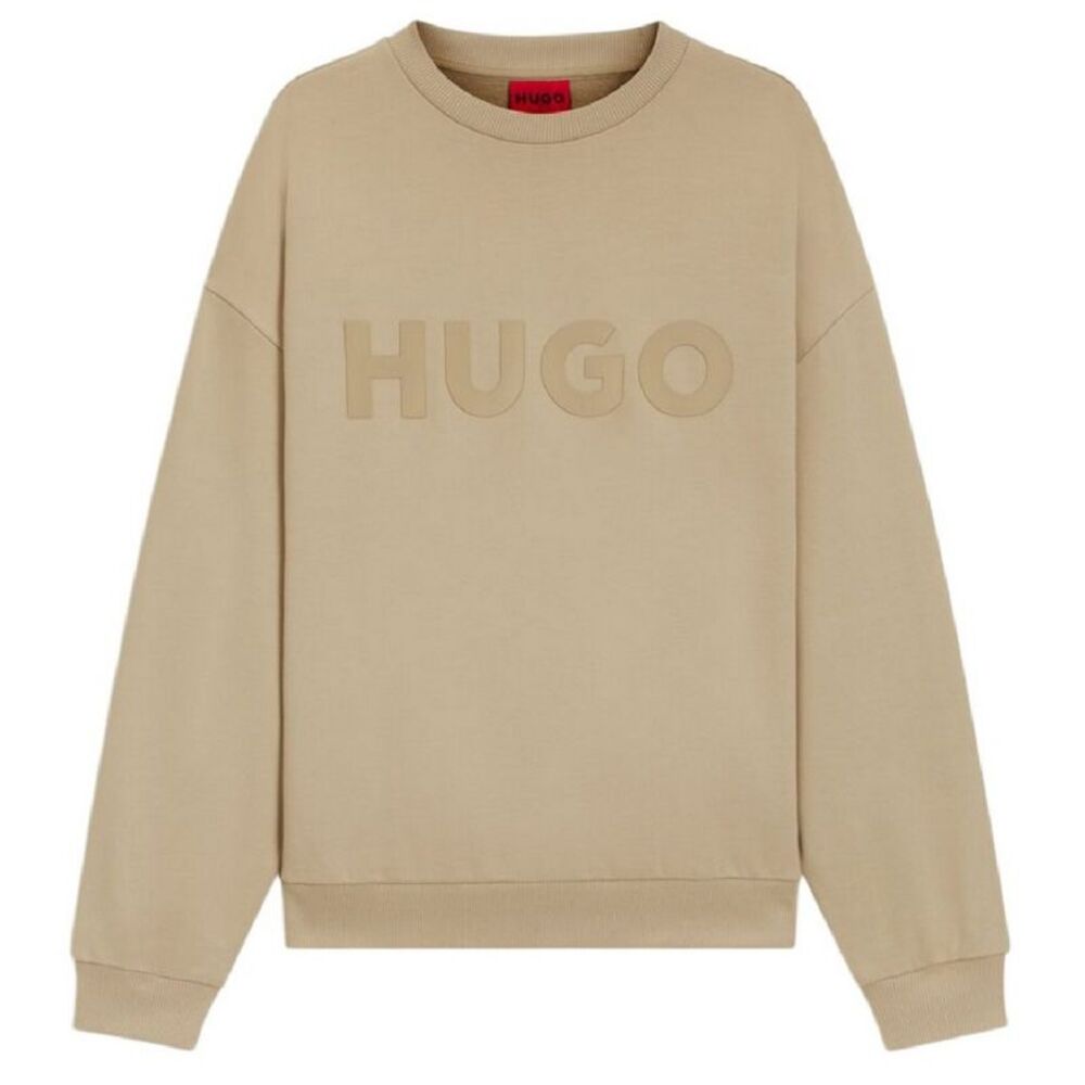 Hugo Mens Embossed Regular Sweatshirt / Medium Beige